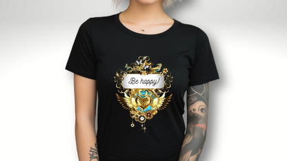 Be Happy - Damen T-Shirt