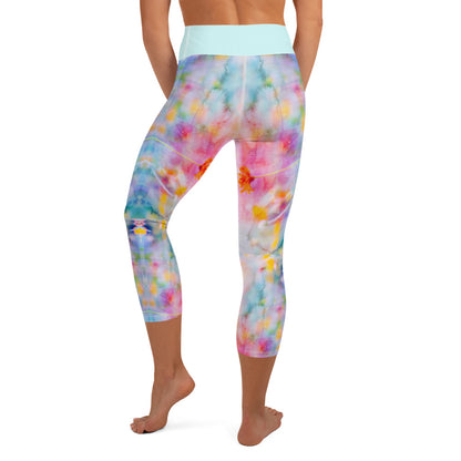 Aquarell-Capri-Leggings