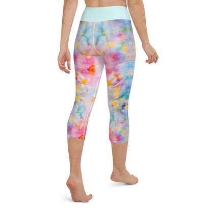 Aquarell-Capri-Leggings