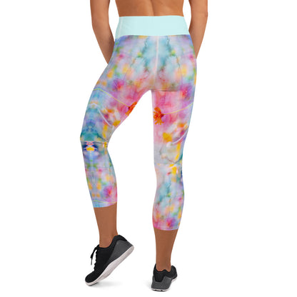 Aquarell-Capri-Leggings