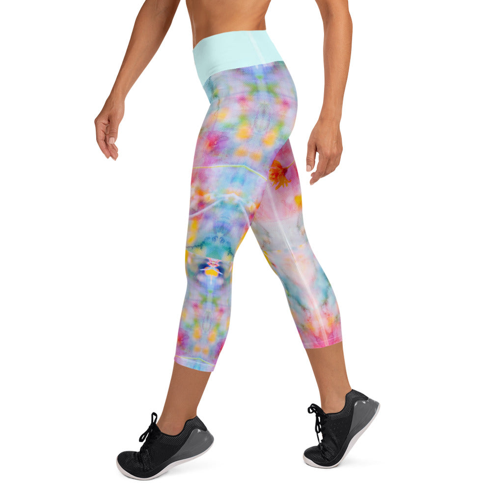 Aquarell-Capri-Leggings