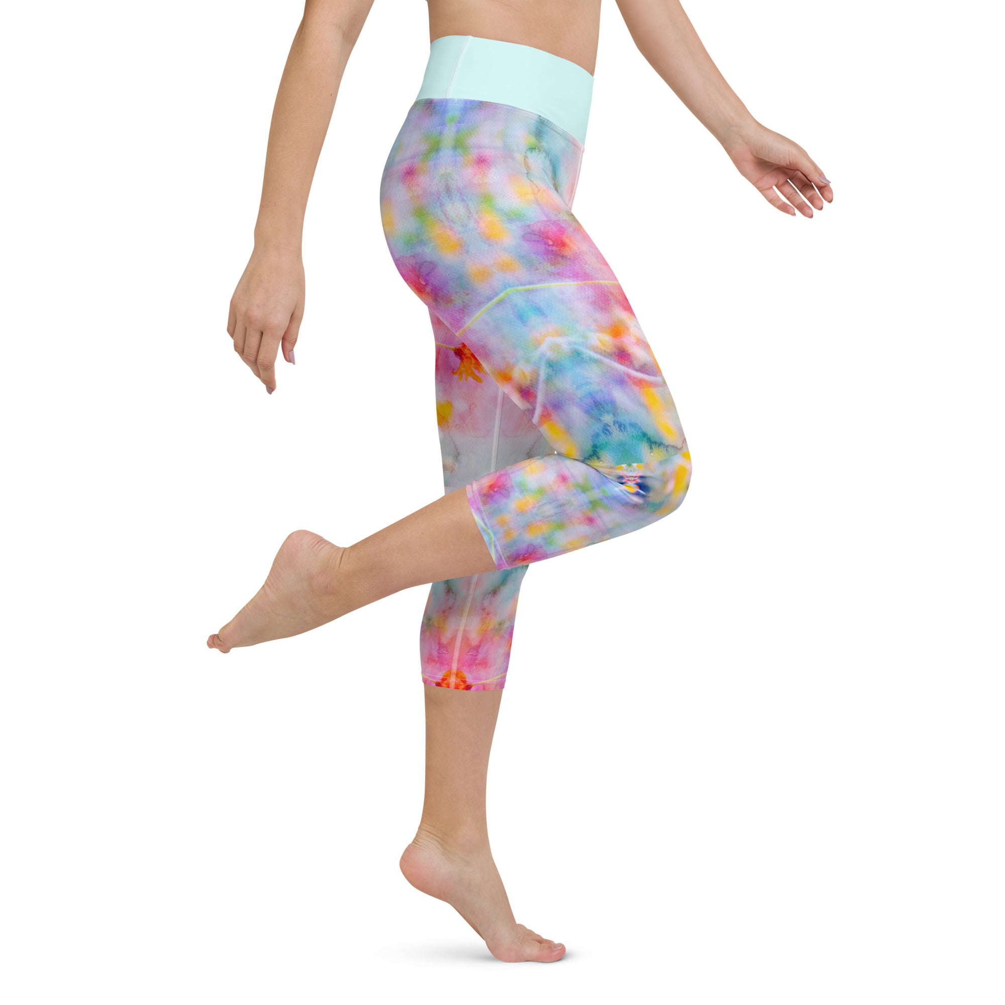 Aquarell-Capri-Leggings