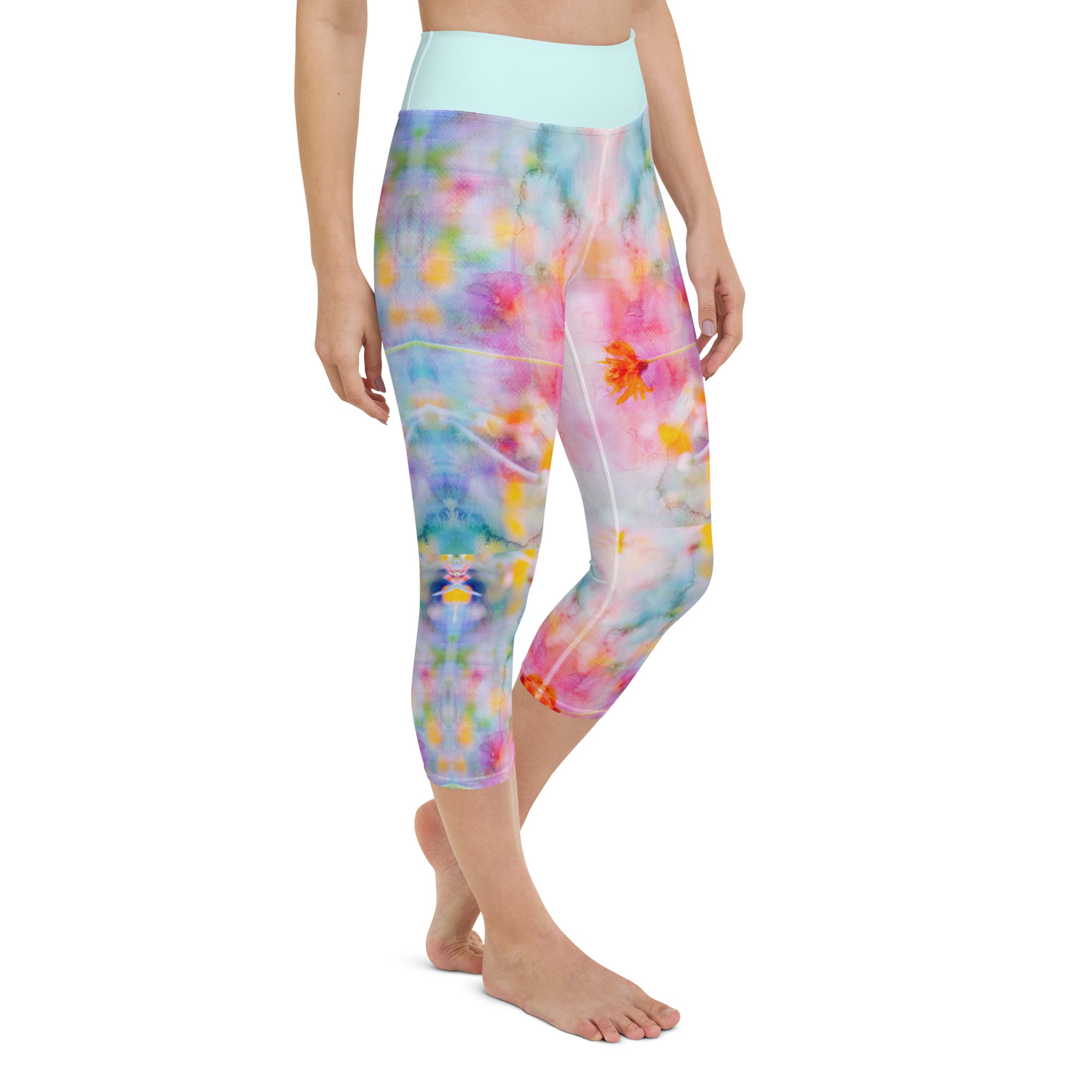 Aquarell-Capri-Leggings