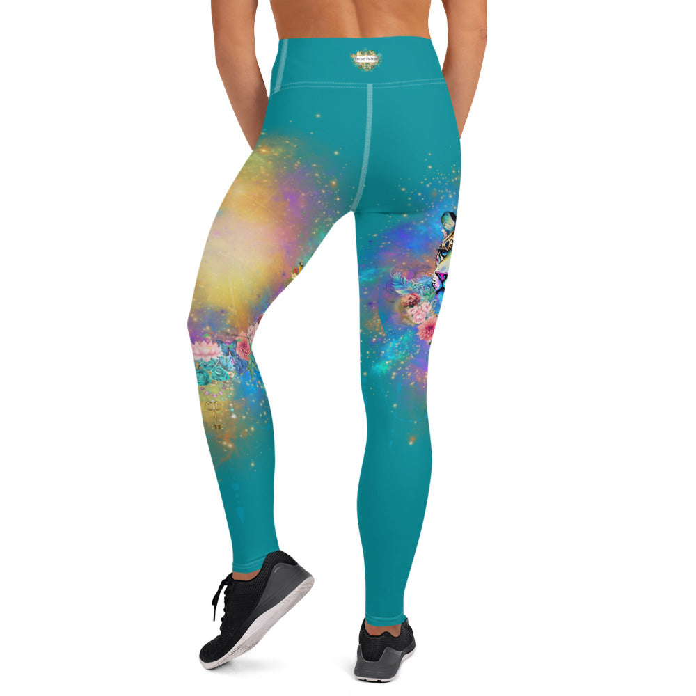 Bagheera´s Zauber Leggings -Ostblau