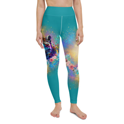 Bagheera´s Zauber Leggings -Ostblau