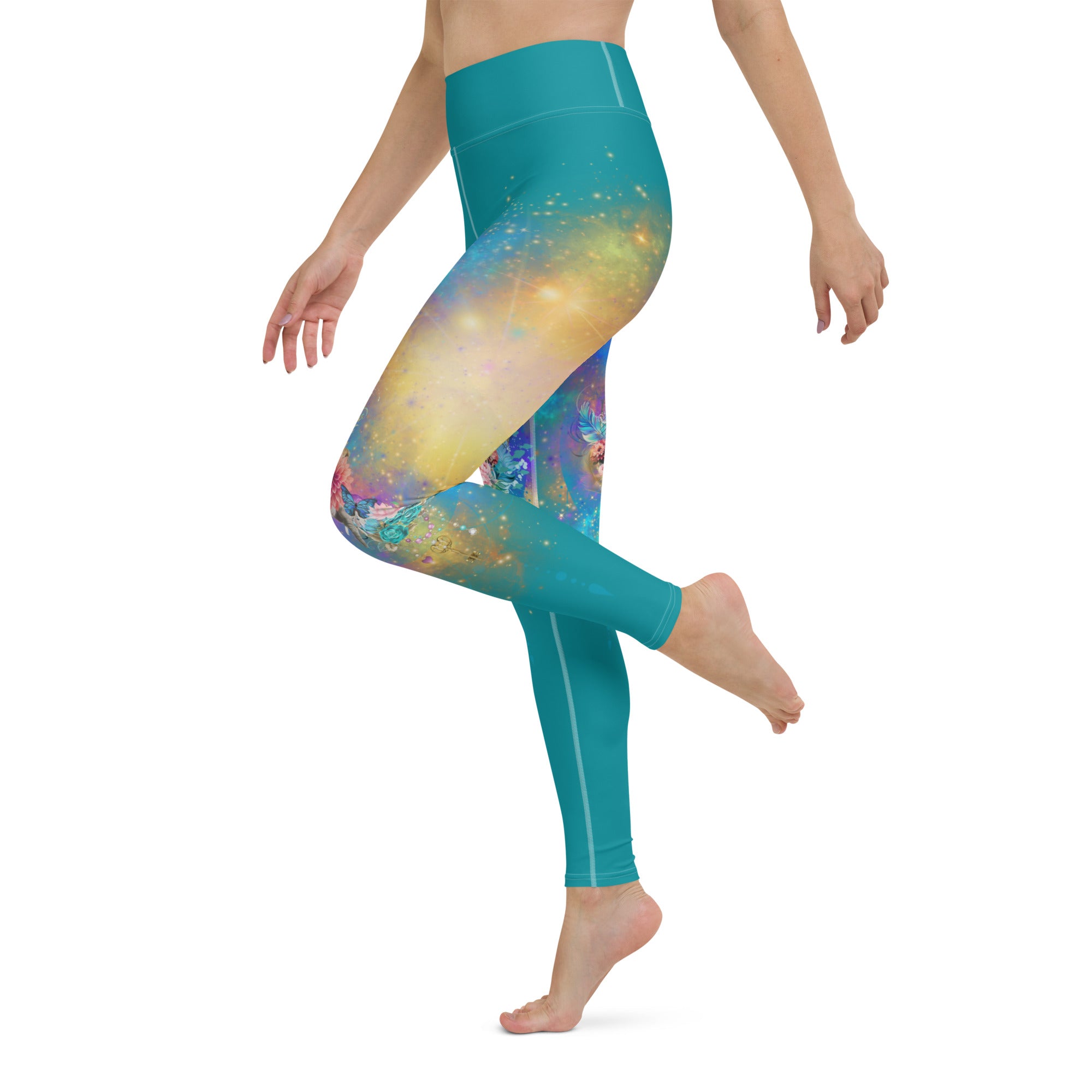 Bagheera´s Zauber Leggings -Ostblau