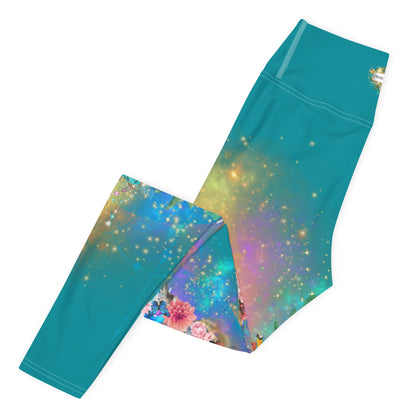 Bagheera´s Zauber Leggings -Ostblau