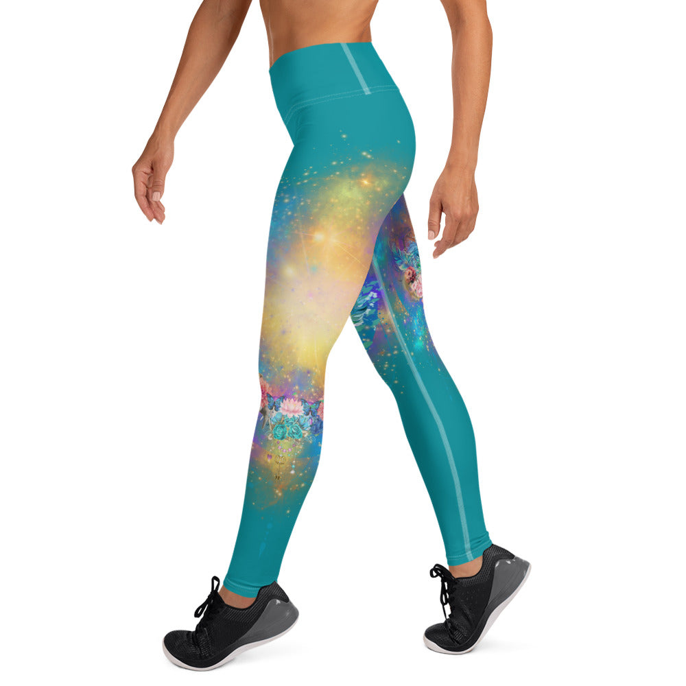 Bagheera´s Zauber Leggings -Ostblau