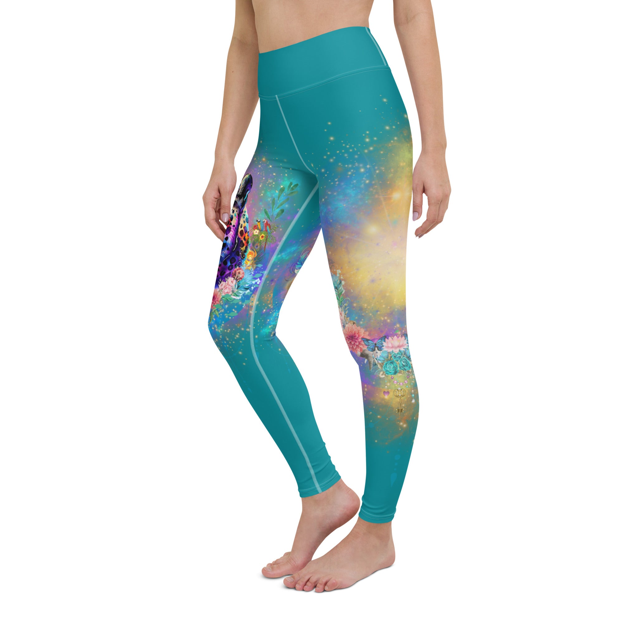 Bagheera´s Zauber Leggings -Ostblau