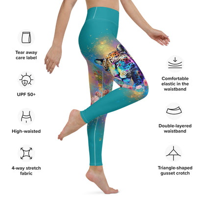 Bagheera´s Zauber Leggings -Ostblau